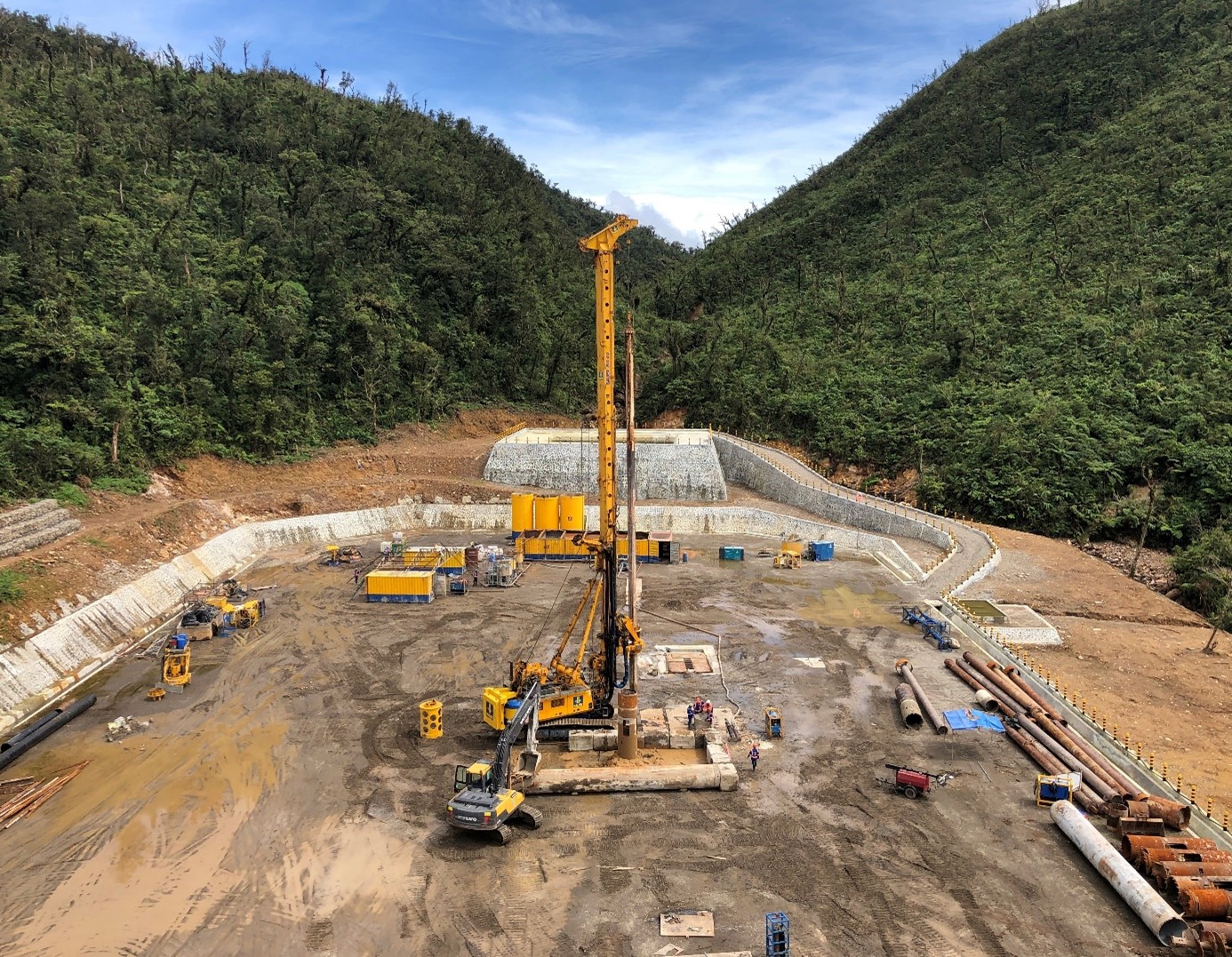 Leyte Project Surface Hole Drilling of Bauer Foundations Philippines