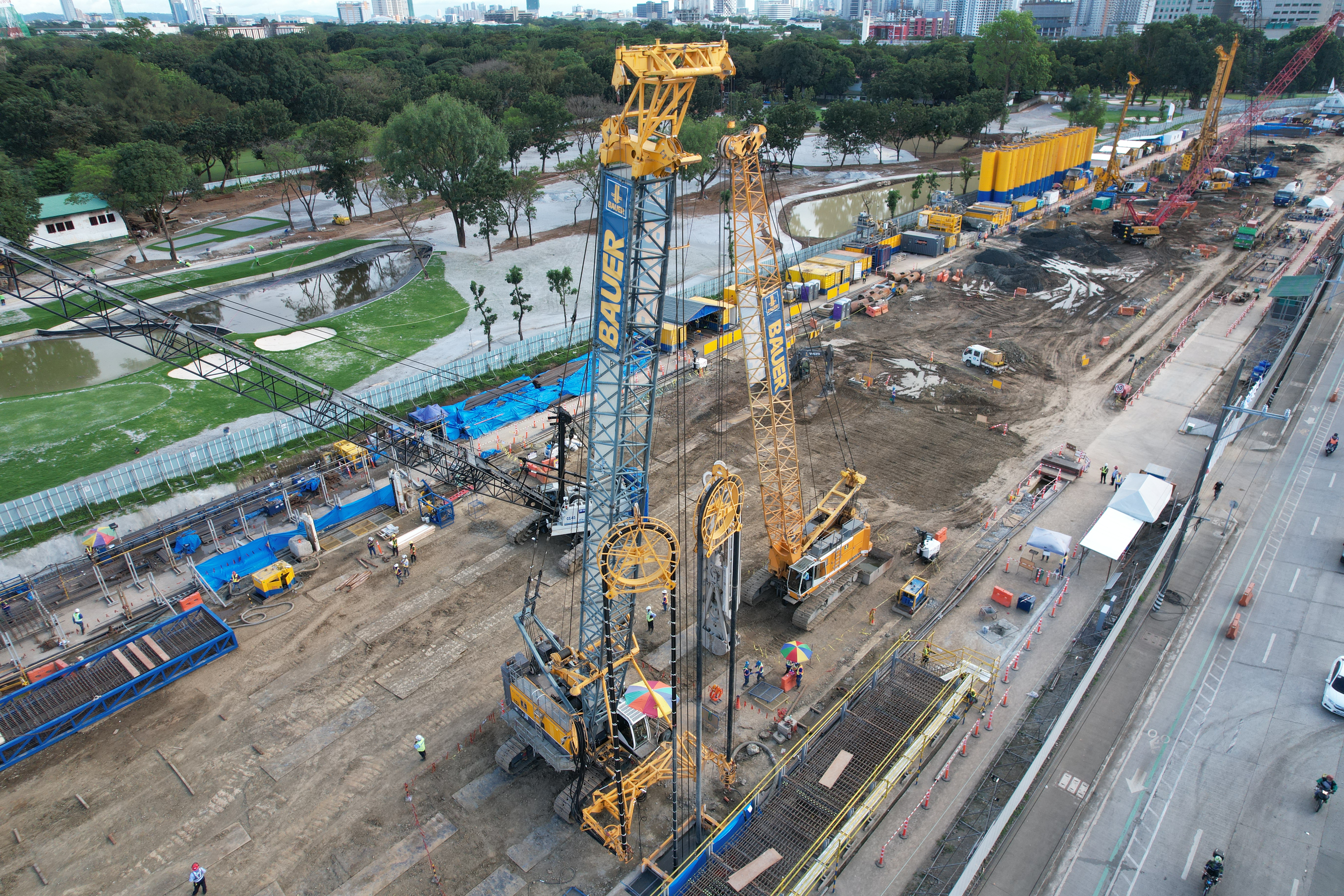 Diaphragm wall project of Bauer Foundations Philippines