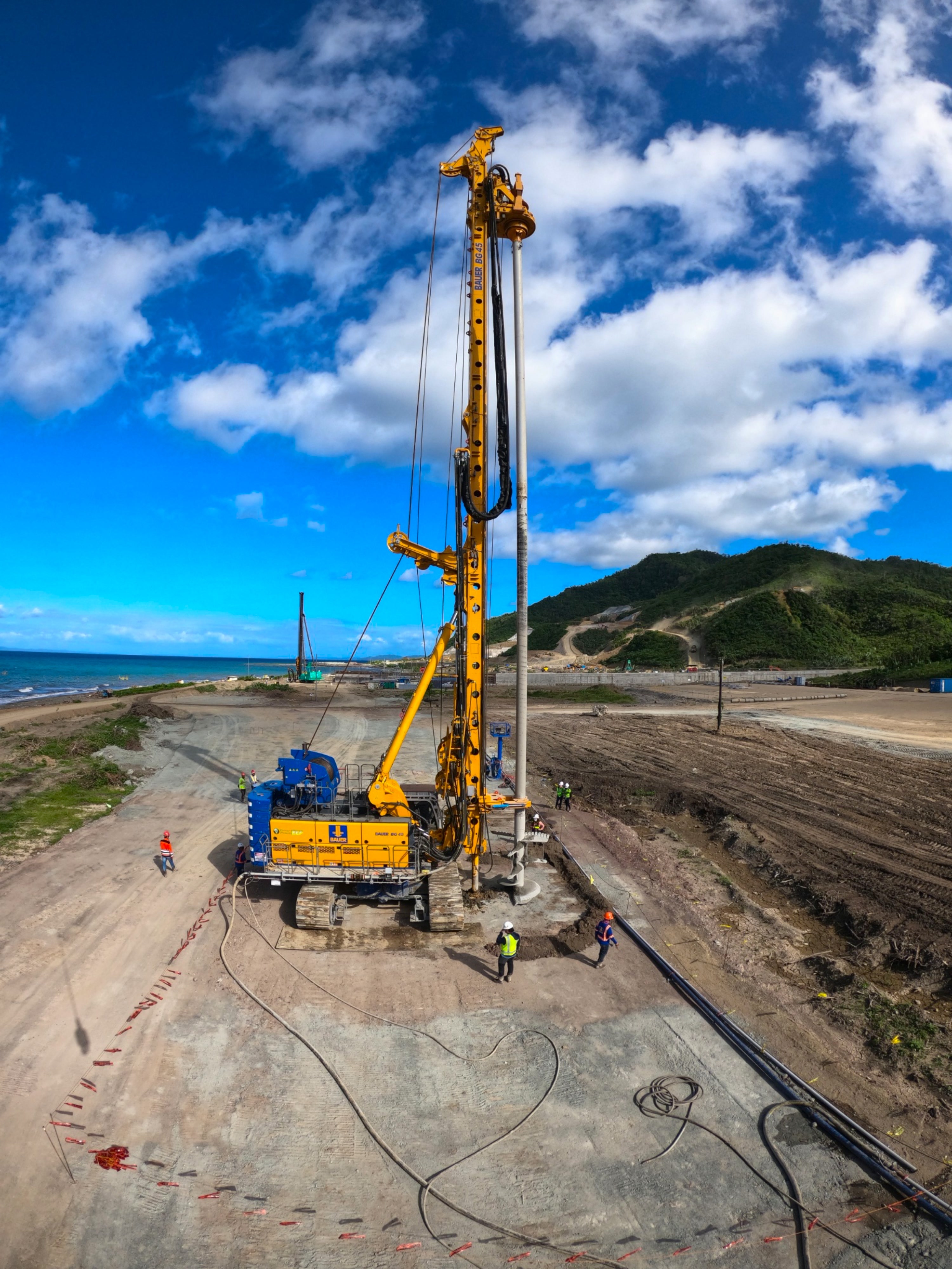 Soil mixing project of Bauer Foundations Philippines