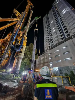 Bored Piling works for a residential buliding Bauer Foundation Philippines